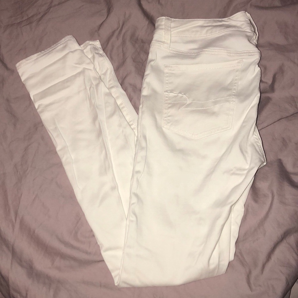 American Eagle White Jeggings